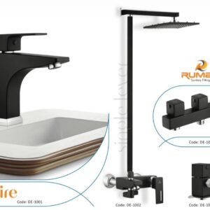 Ruman Desire Matt Black Bathroom Set