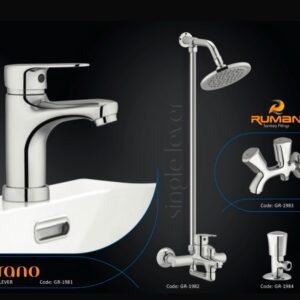 Ruman Grano Single Lever Chrome Bathroom Set