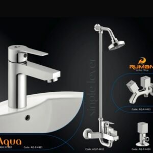 Ruman Aqua Single Lever Chrome Bathroom Set