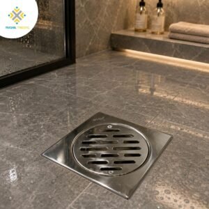 GFW-809 Floor Drain Silver